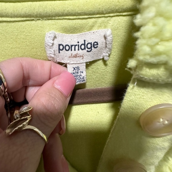 Anthropologie Porridge Quinn Sherpa Fleece Hoodie Size XS EUX - Picture 4 of 4